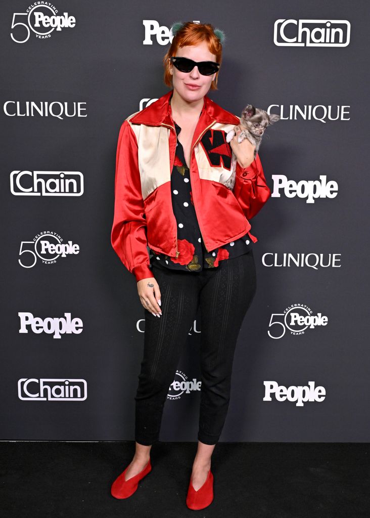 Tallulah Willis rocked red at the event