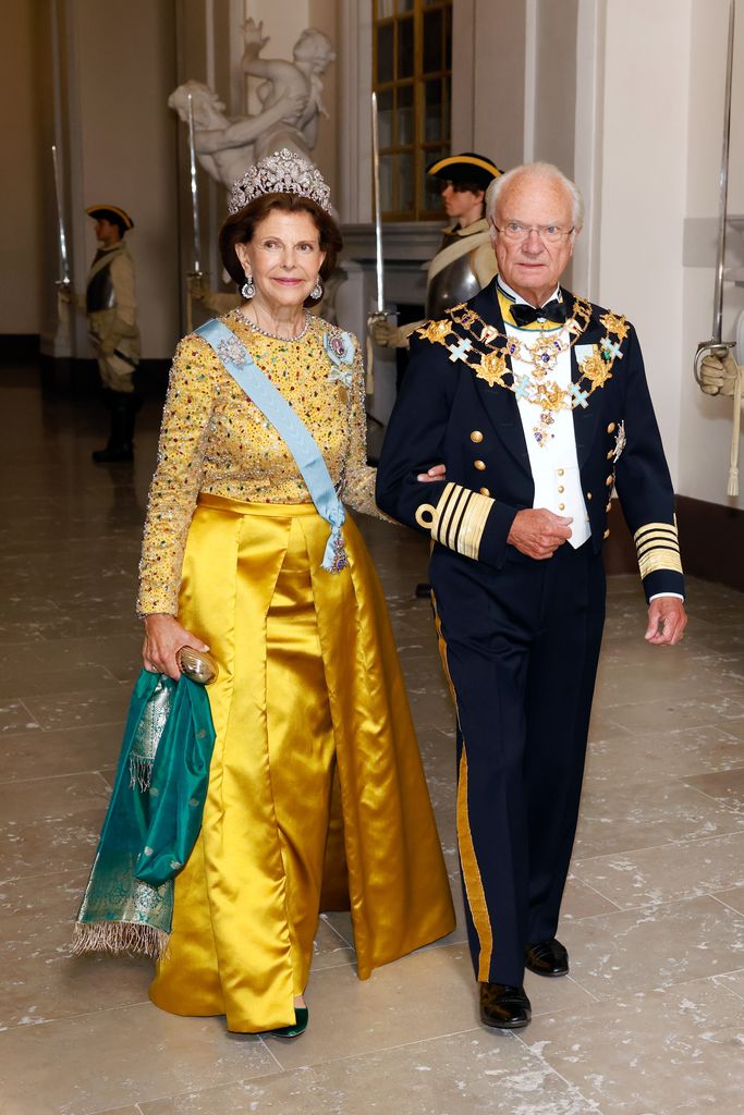 Carl Gustaf and Queen Silvia looked spectacular at the event