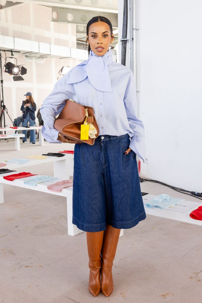 Rochelle Humes Attends Marques Almeida London Fashion Week Show With Dylon Detergent