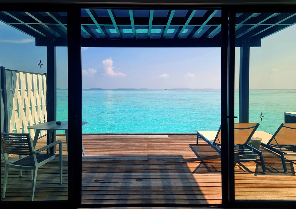 View from the Nova Maldives' water villa