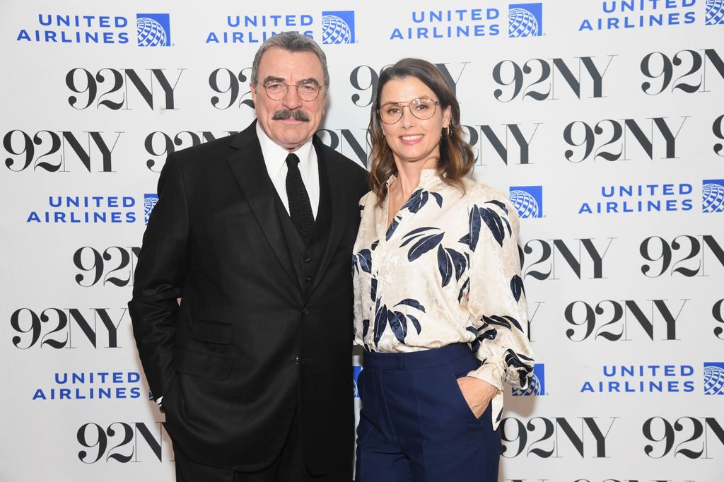 Tom Selleck and Bridget Moynahan attend a discussion for the book, "You Never Know: A Memoir" at 92NY on May 07, 2024 in New York City