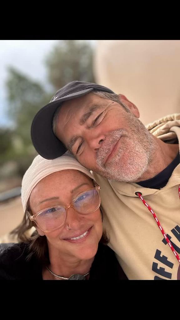 Tina and Dave VanderWaal pose for a selfie after the former's radiation appointment, shared on Instagram
