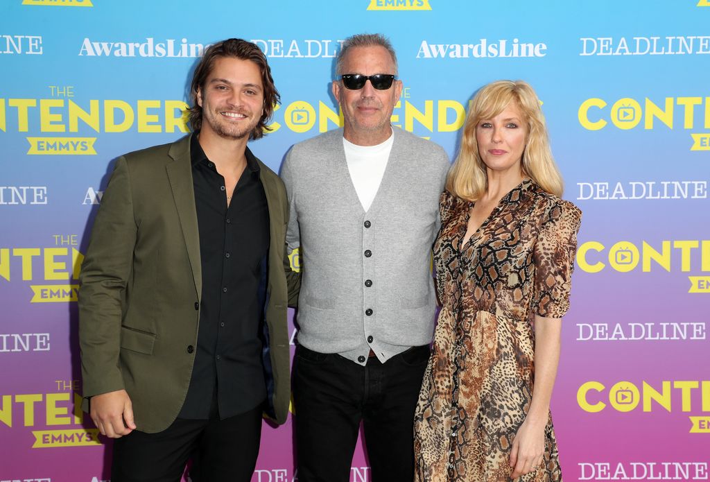 Luke Grimes, Kevin Costner and Kelly Reilly at Deadline Contenders Emmy Event, Los Angeles, 07 Apr 2019