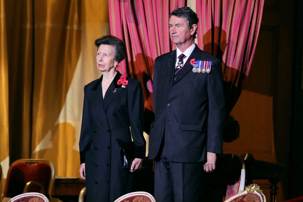 Princess Anne and her husband ,Vice Admiral Sir Timothy Laurence