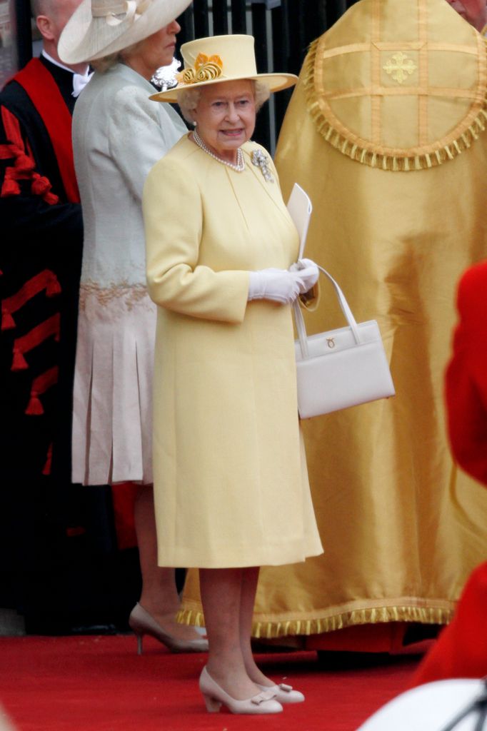 Queen Elizabeth II in yellow
