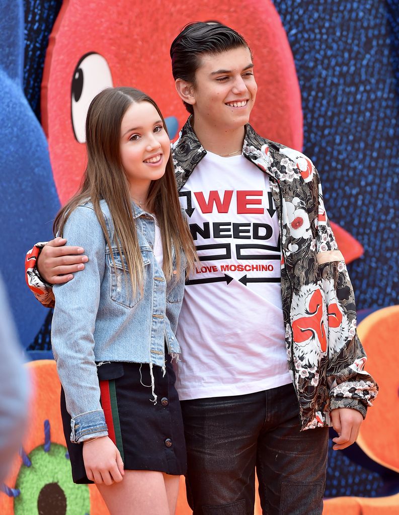 Kingston Rossdale and guest attend STX Films World Premiere of "UglyDolls" at Regal Cinemas L.A. Live on April 27, 2019 in Los Angeles, California