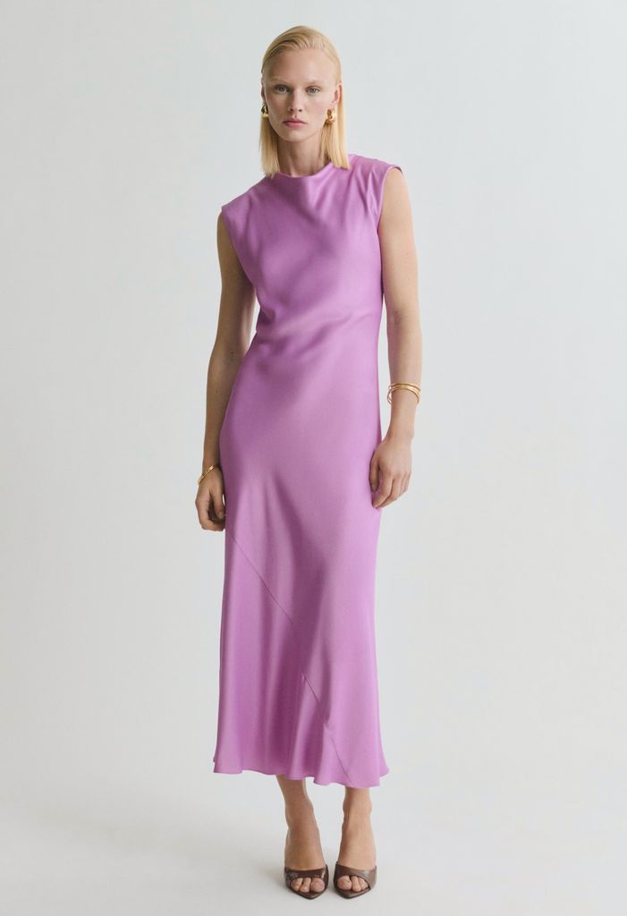 Mango satin dress