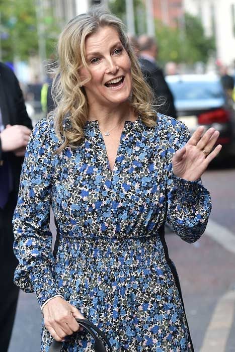 Sophie Wessex in a ditzy floral dress