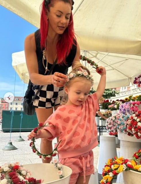 Dianne Buswell and her niece Zophina
