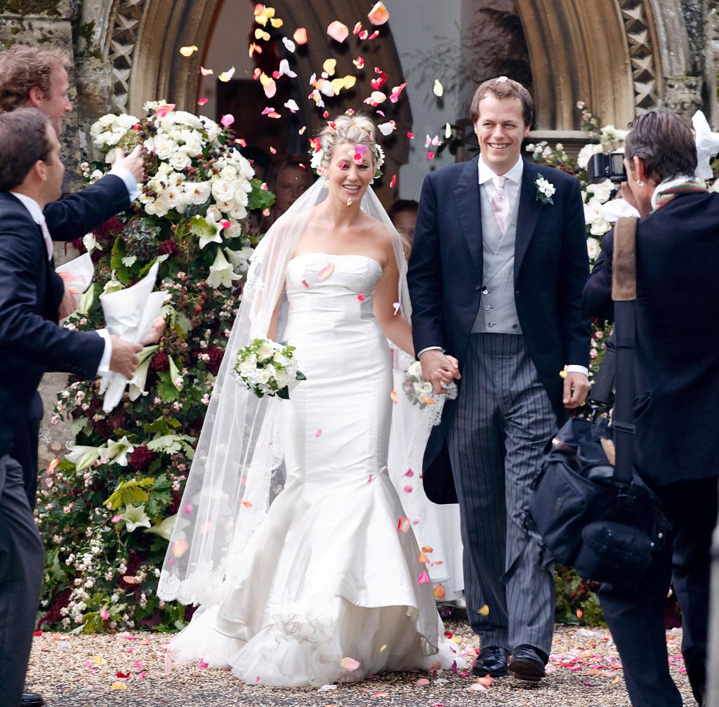 Tom and Sara on their wedding day in September 2005