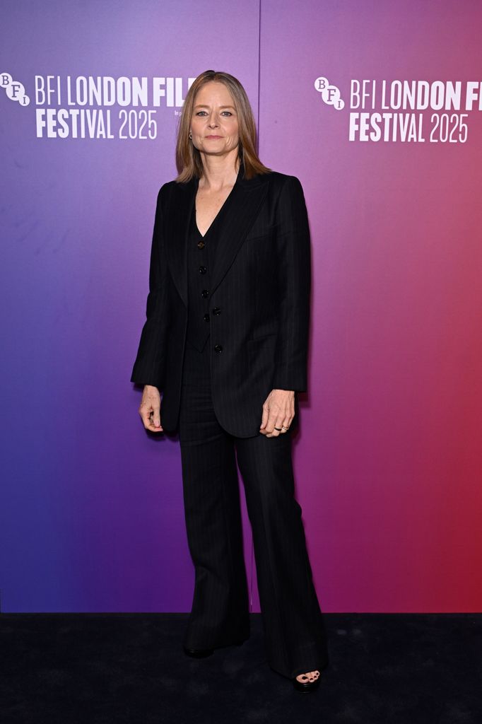 LONDON, ENGLAND - OCTOBER 09: Jodie Foster attends the "A Private Life (Vie PrivÃ©e)" Screening at the 69th BFI London Film Festival at the Curzon Mayfair on October 09, 2025 in London, England. (Photo by Kate Green/Getty Images for BFI)