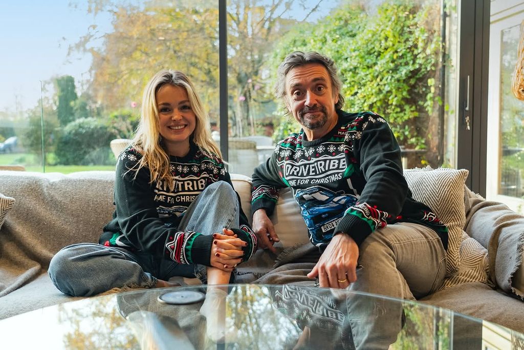 Richard Hammond with his daughter at their home