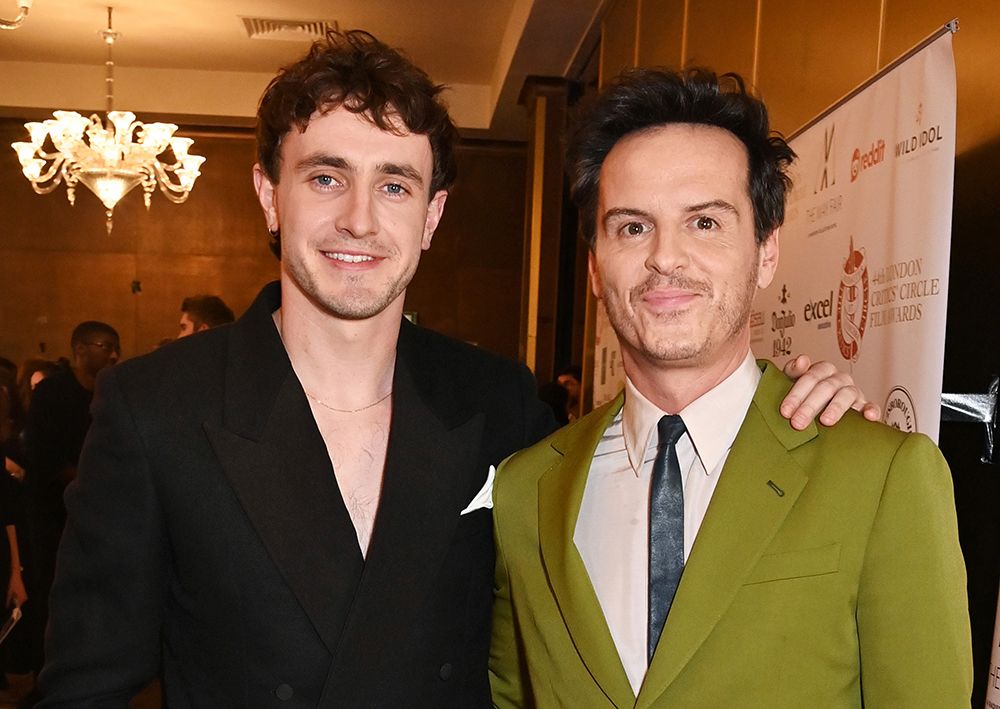 Paul Mescal and Andrew Scott attend The 44th London Critics' Circle Film Awards 2024 at The May Fair Hotel 