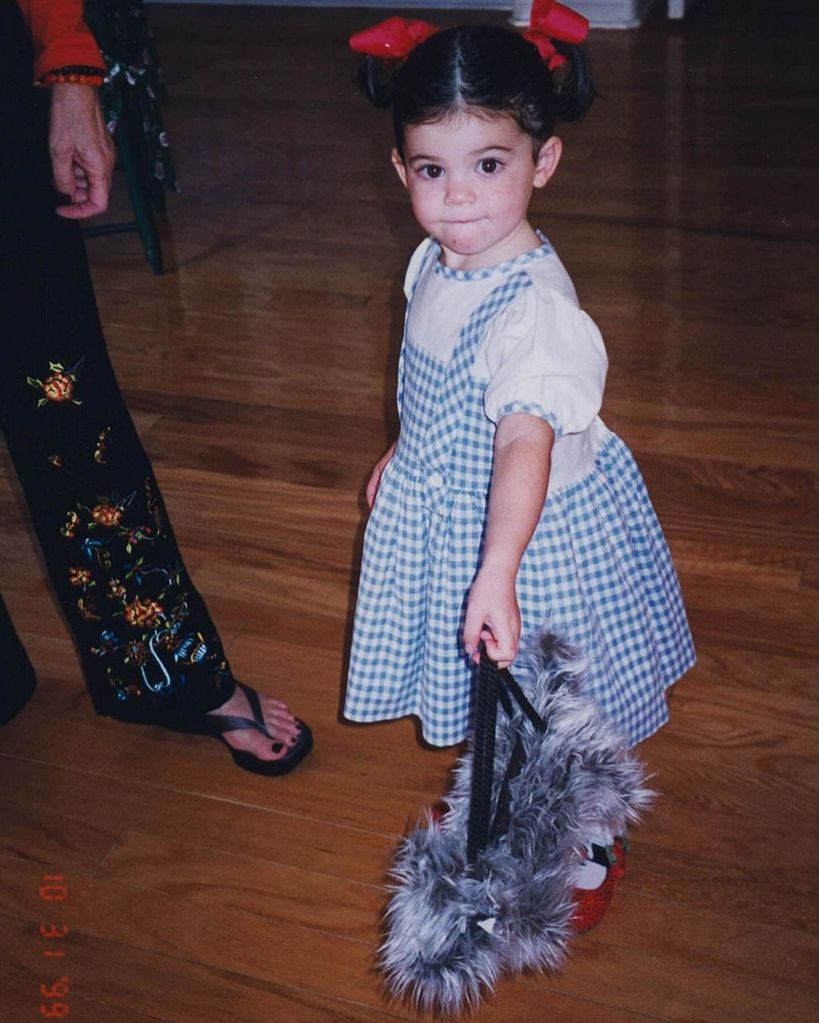 Kylie all dressed up when she was little