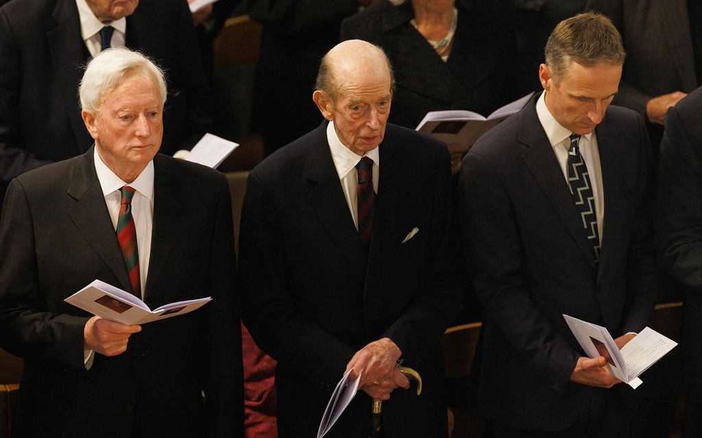 The Duke of Kent was among the congregation