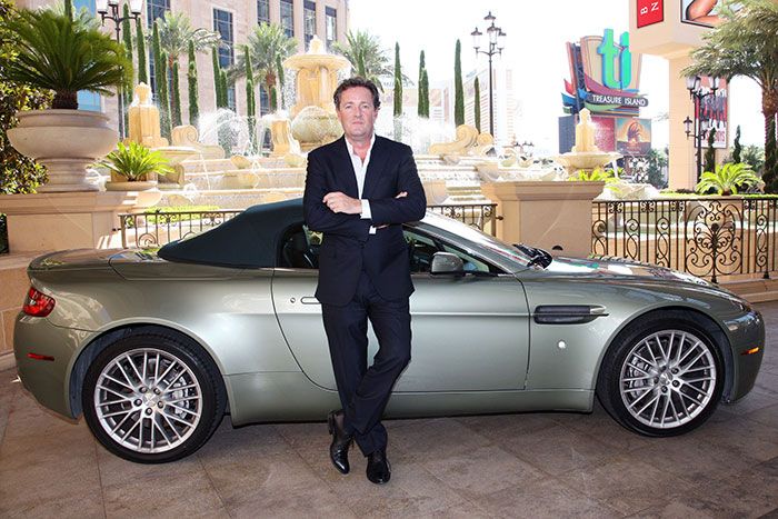 Piers Morgan with car