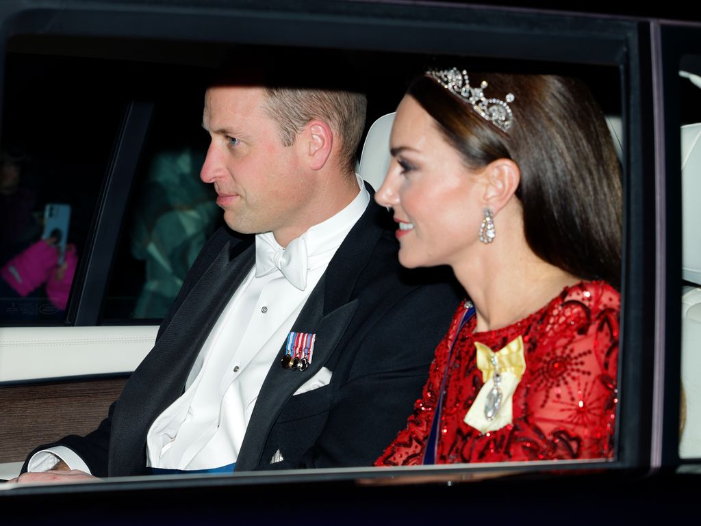 Prince William and Princess Kate didn't wear their seatbelts when arriving  at the annual reception for Members of the Diplomatic Corps at Buckingham Palace in 2022 