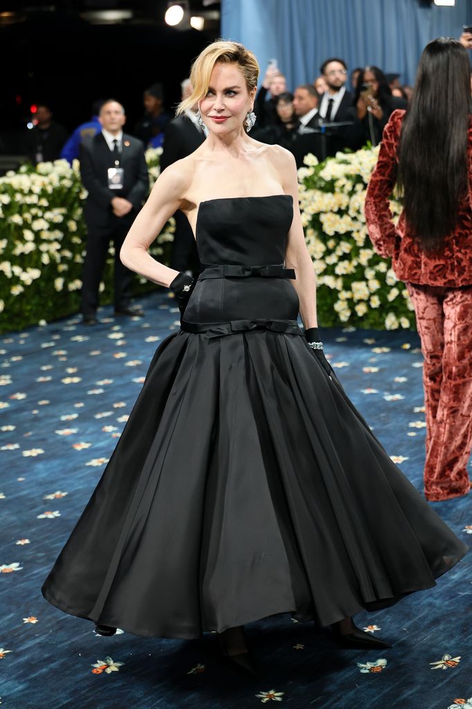 Nicole Kidman attends the 2025 Met Gala Celebrating "Superfine: Tailoring Black Style" at Metropolitan Museum of Art on May 05, 2025 in New York City