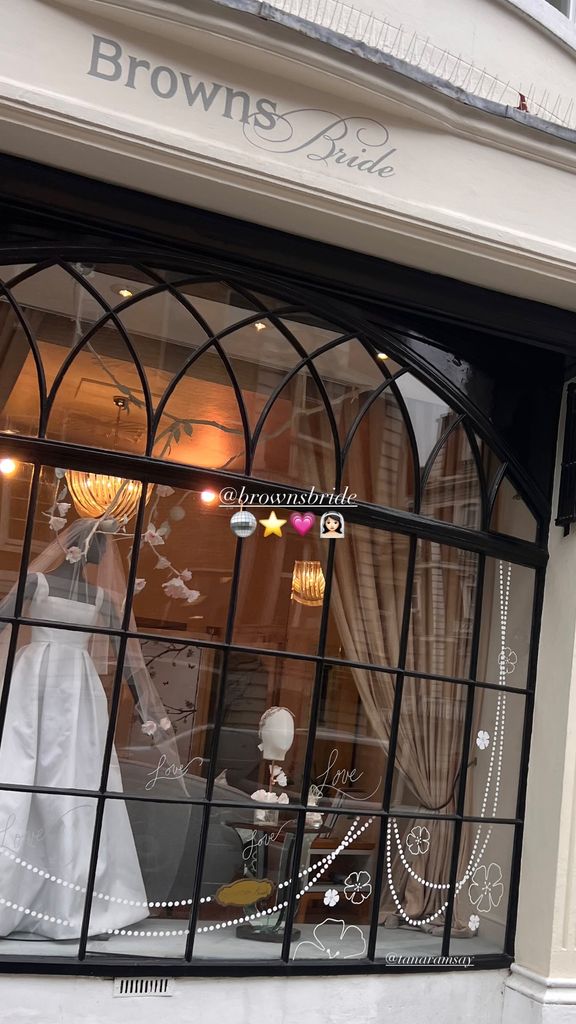 Holly Ramsay had an appointment at Browns Bride in London