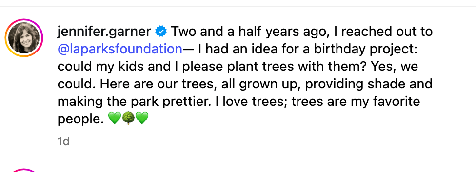 The Hollywood star opened up about the idea on social media 