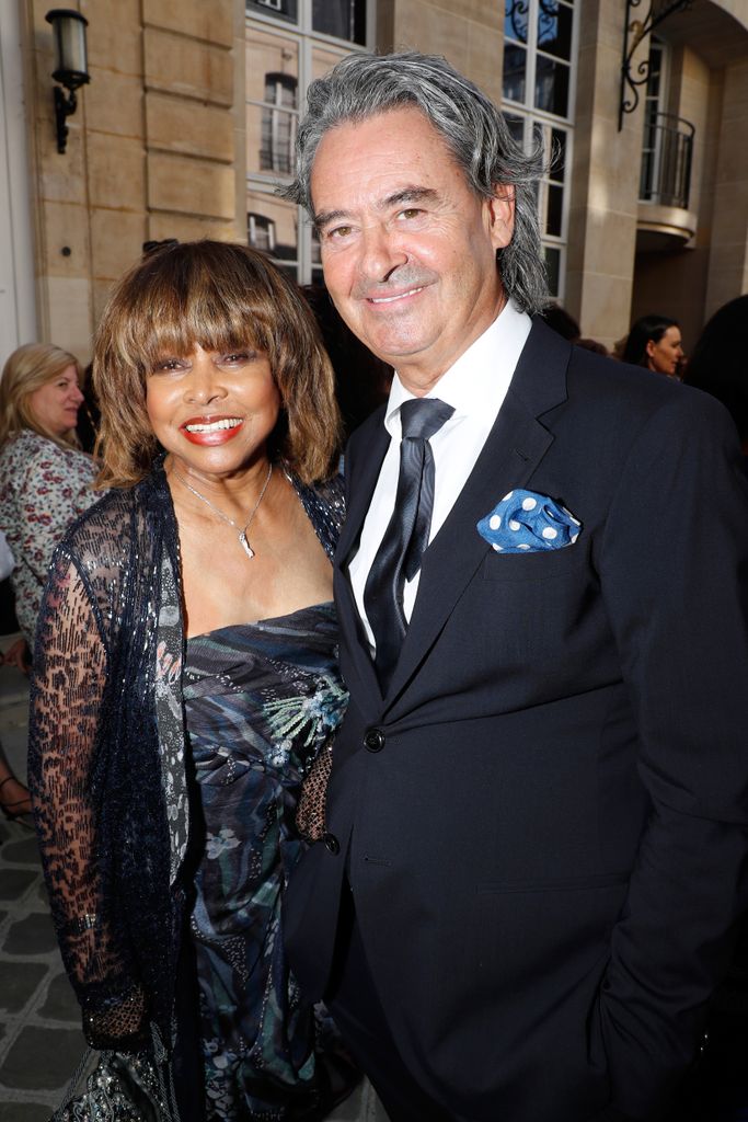  Tina Turner and her husband Giorgio Armani Prive Haute Couture Fall Winter 2018/2019 show