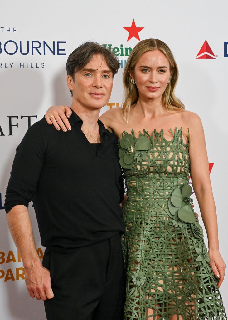 Cillian Murphy and Emily Blunt at the BAFTA Tea Party held at The Maybourne Beverly Hills on January 13, 2024 in Beverly Hills, California.