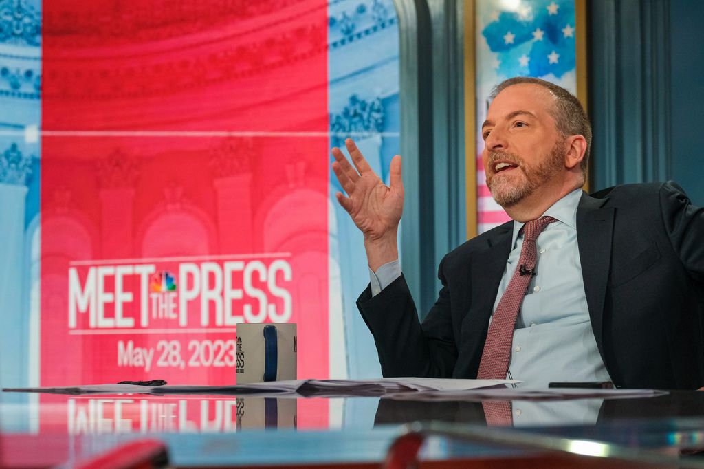 Moderator Chuck Todd appears in a pre taped episode of "Meet the Press" in Washington, D.C. Thursday, May 25, 2023