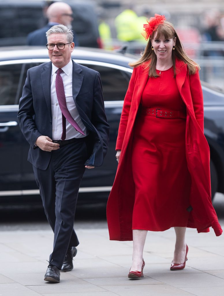 El primer ministro del primer ministro y diputado Rayner de Keir Starmer va a las ceremonias de día de aire