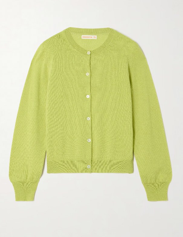 &DAUGHTER cardigan in lime