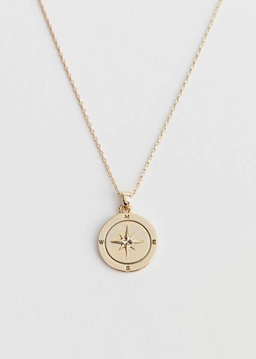 and other stories compass necklace