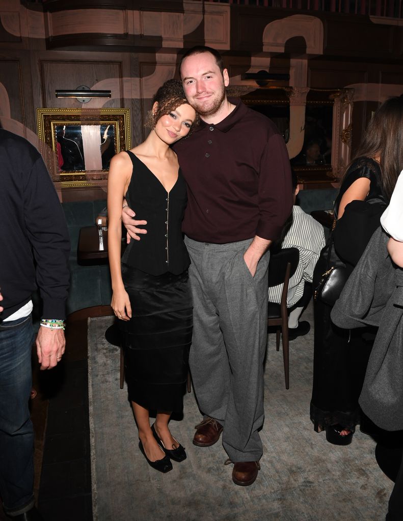 Nico Parker and Cooper Hoffman attend the Poetic License premiere party hosted by World Class Canada and Audi at Vinny during the Toronto International Film Festival on September 06, 2025 in Toronto, Ontario