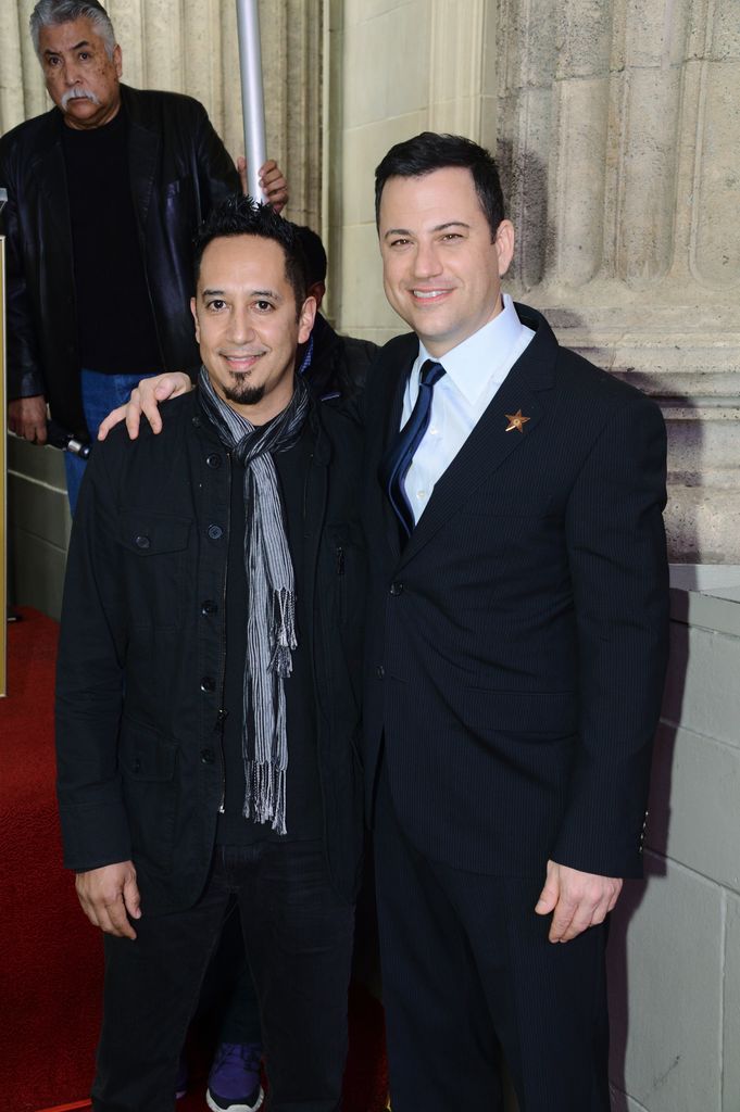 Jimmy Kimmel joined by his best friend Cleto as he gets his star on the Hollywood Walk of Fame