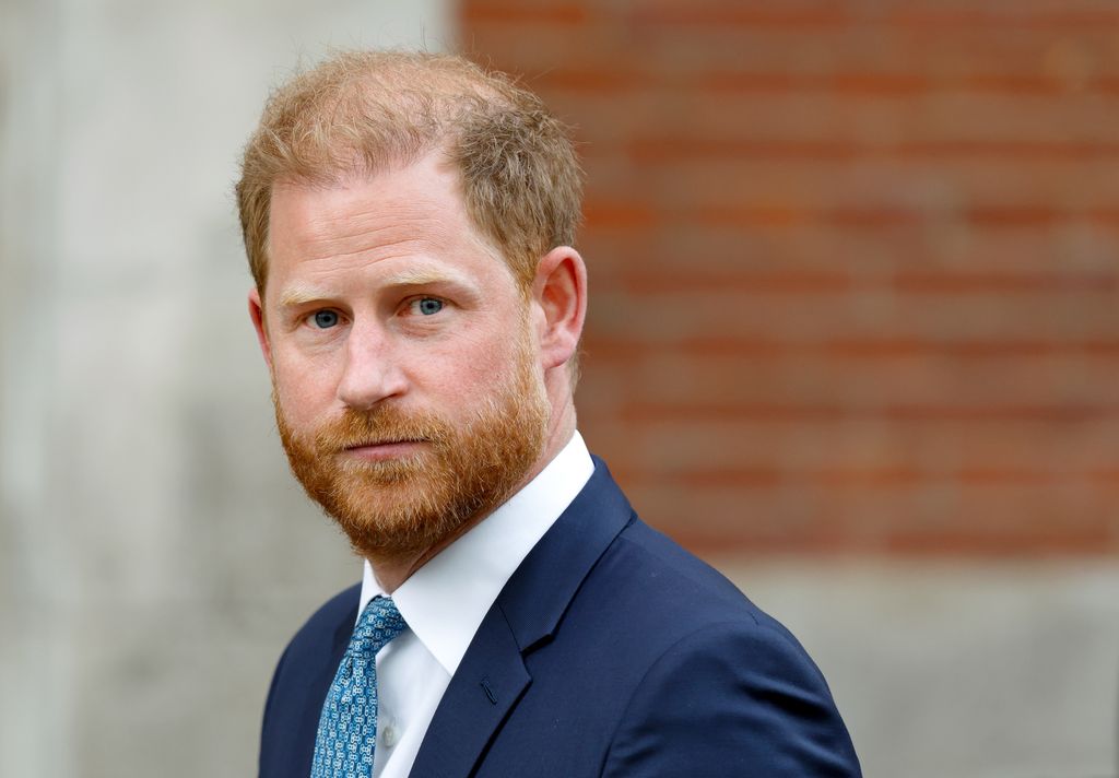 Prince Harry in blue suit