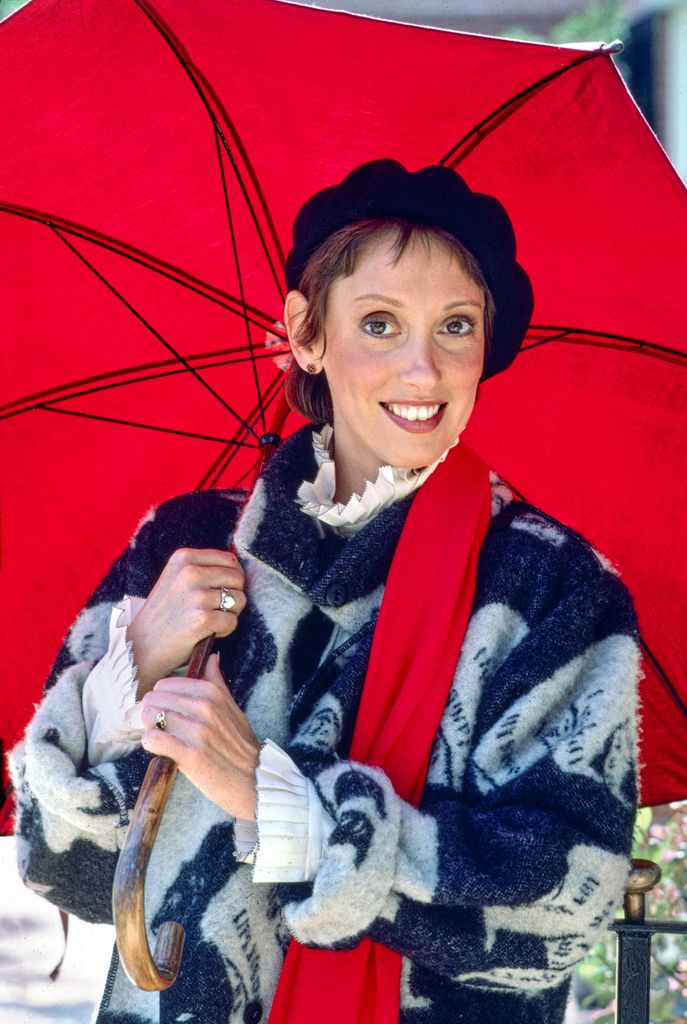 Pictured is Shelley Duvall who plays Lily Miniver, an eccentric, intrepid young woman whose job as associate curator at the prestigious Jeffersonian Museum in Washington, D.C., takes her around the globe, in the made for television movie, LILY. Originally broadcast June 14, 1986.