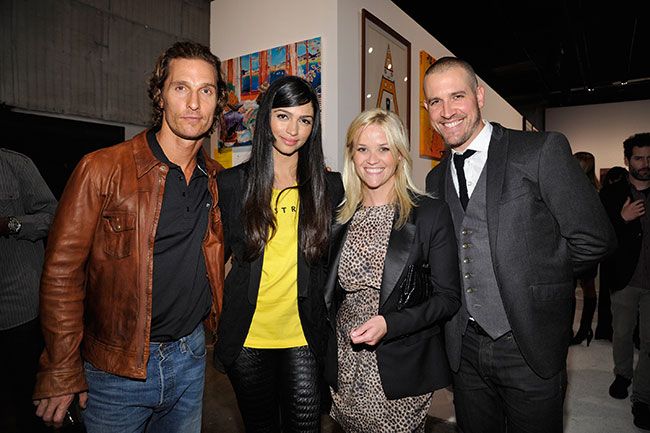 Reece and Jim with Matthew McConaughey and Camila Alves