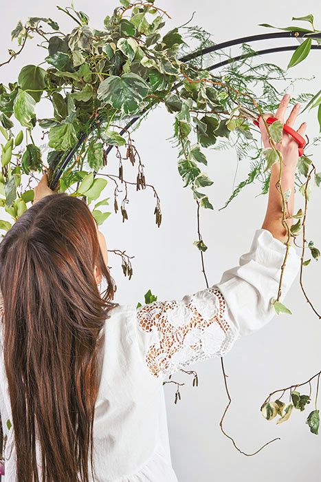 6 Flower arch tutorial foliage