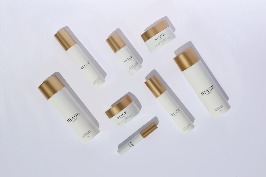 A range of Miage Skincare products 