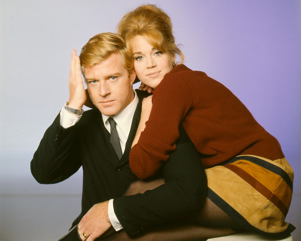Robert Redford and Jane Fonda in portrait for Barefoot in the Park