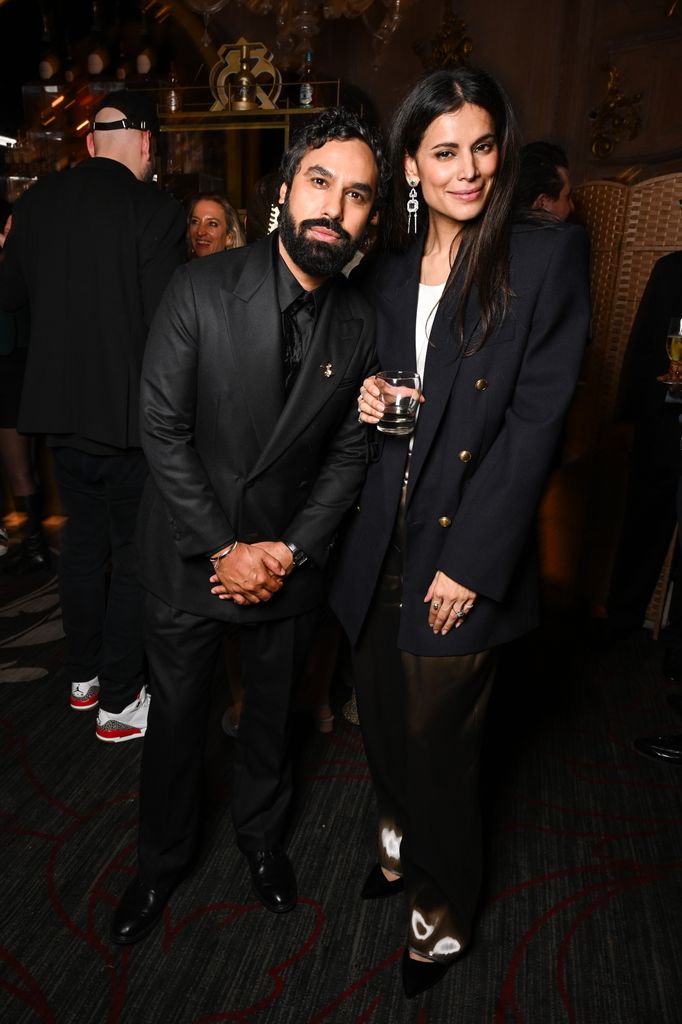 Kunal Nayyar and Neha Kapur attends World Premiere of Christmas Karma on November 12, 2025 