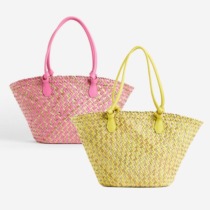 HM bank holiday sale straw woven bag deal