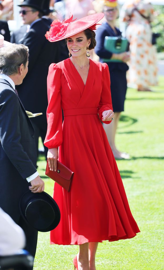 Princess Kate wears a bespoke Alexander McQueen dress to attend Royal Ascot 2023
