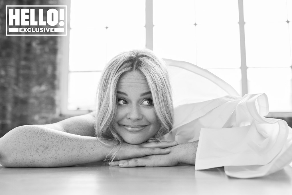 Emily Atack poses for an exclusive shoot with HELLO! magazine