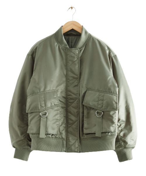 other stories green bomber jacket
