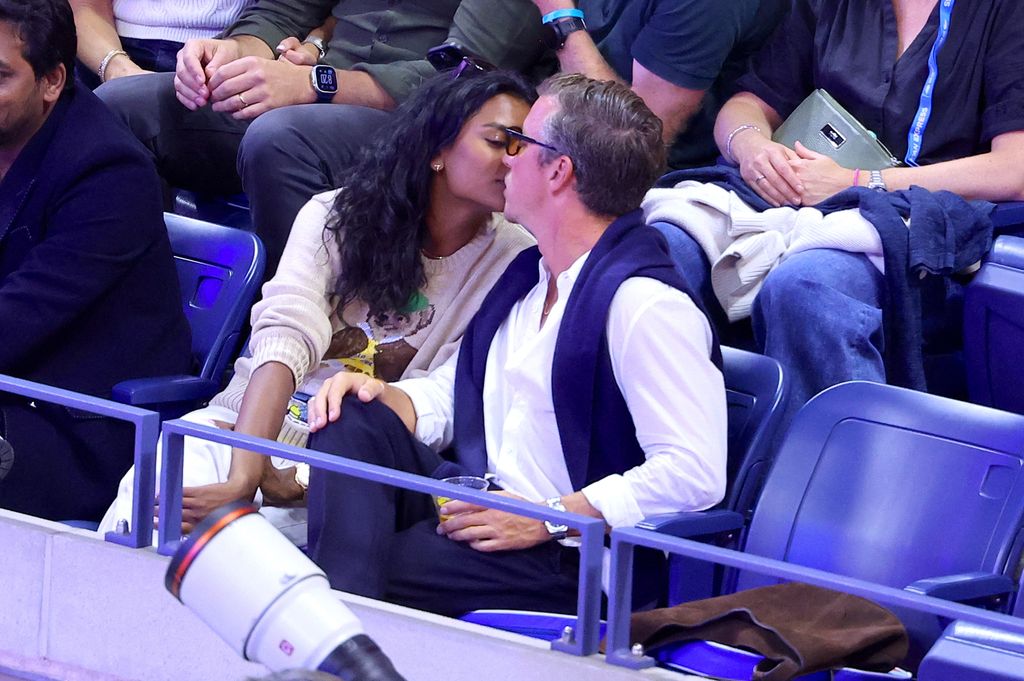 Simone Ashley was pictured with her new boyfriend at the US Open