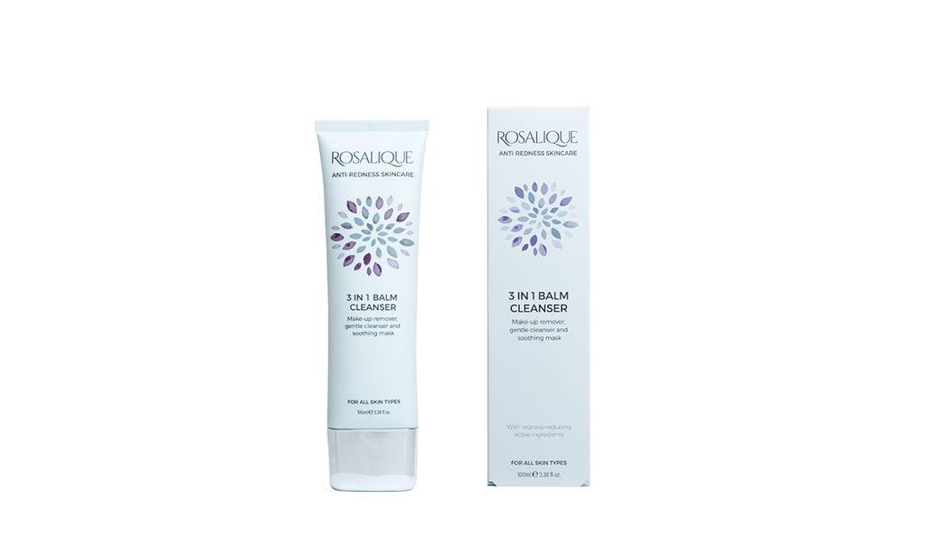 rosalique skincare product next to box