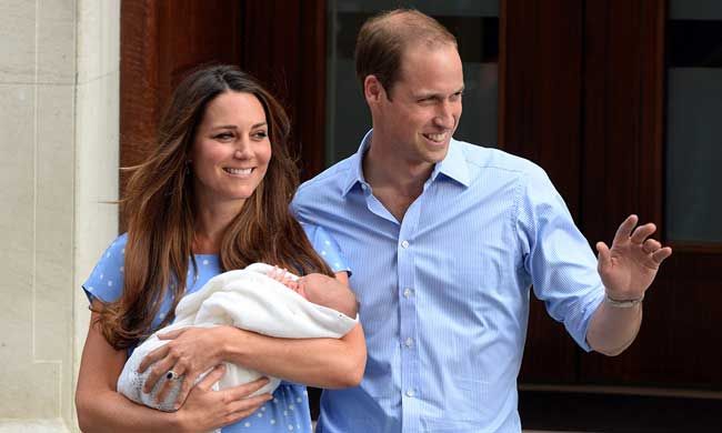 Prince Georges birth in 2013