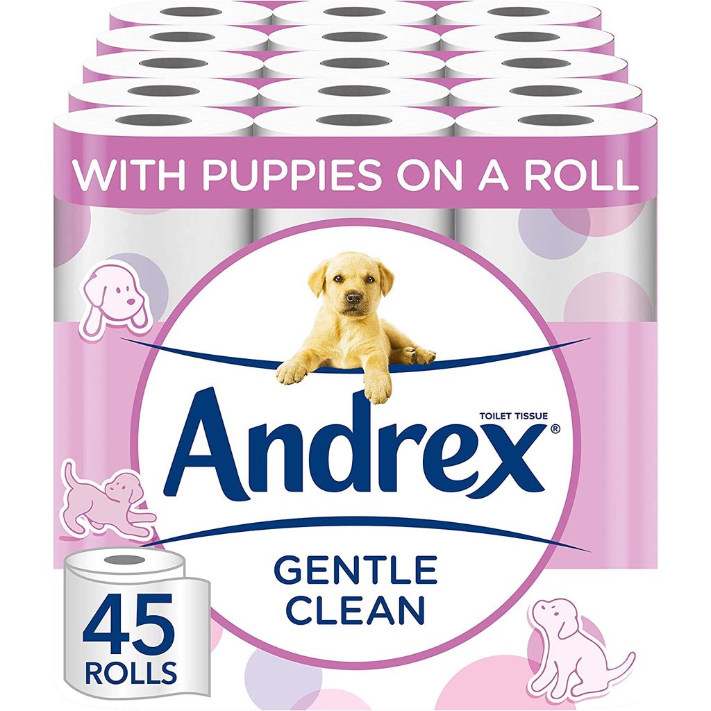 Andrex Gentle Clean Toilet Rolls 45 pack