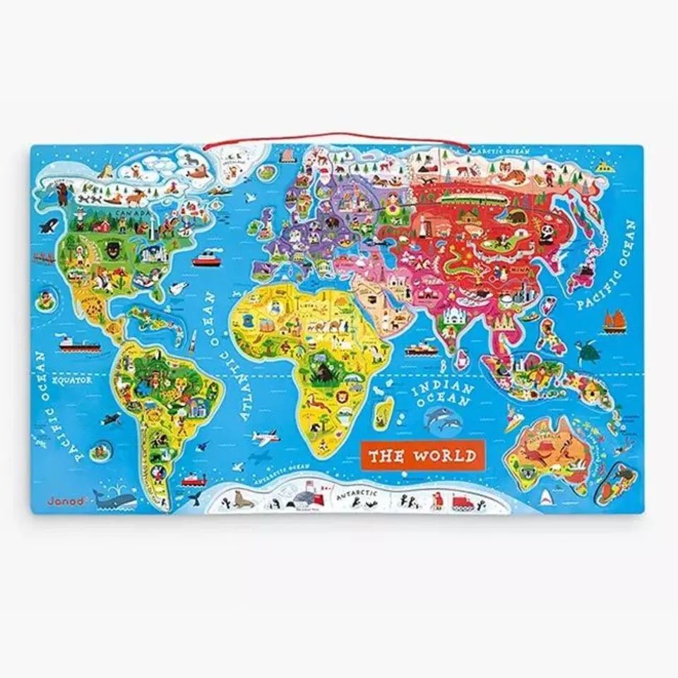 Janod World Map Magnet Puzzle