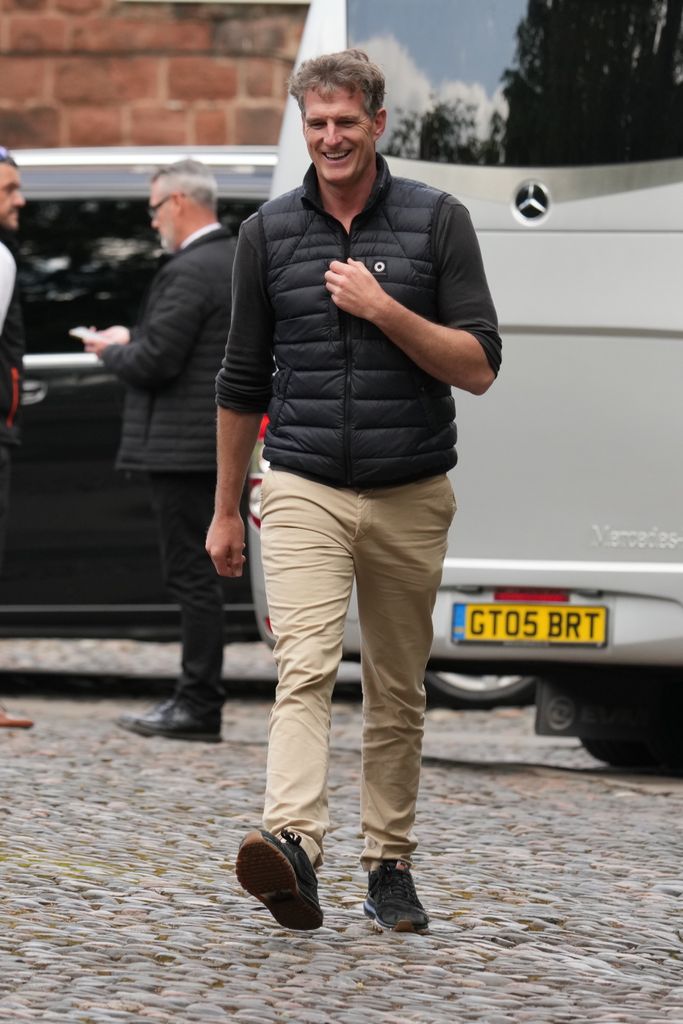 Edwina's husband Dan Snow, presenter and historian, was also spotted at the rehearsal