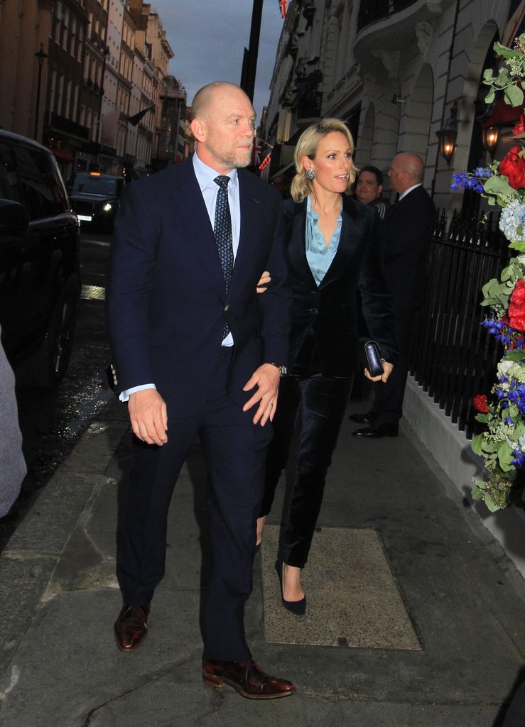 Zara and Mike Tindall pre coronation party